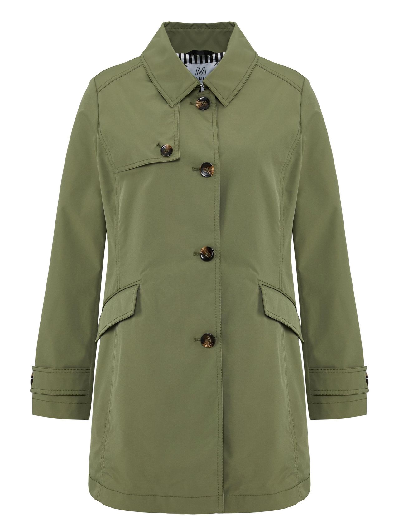 Longtrenchjacke mit Koller