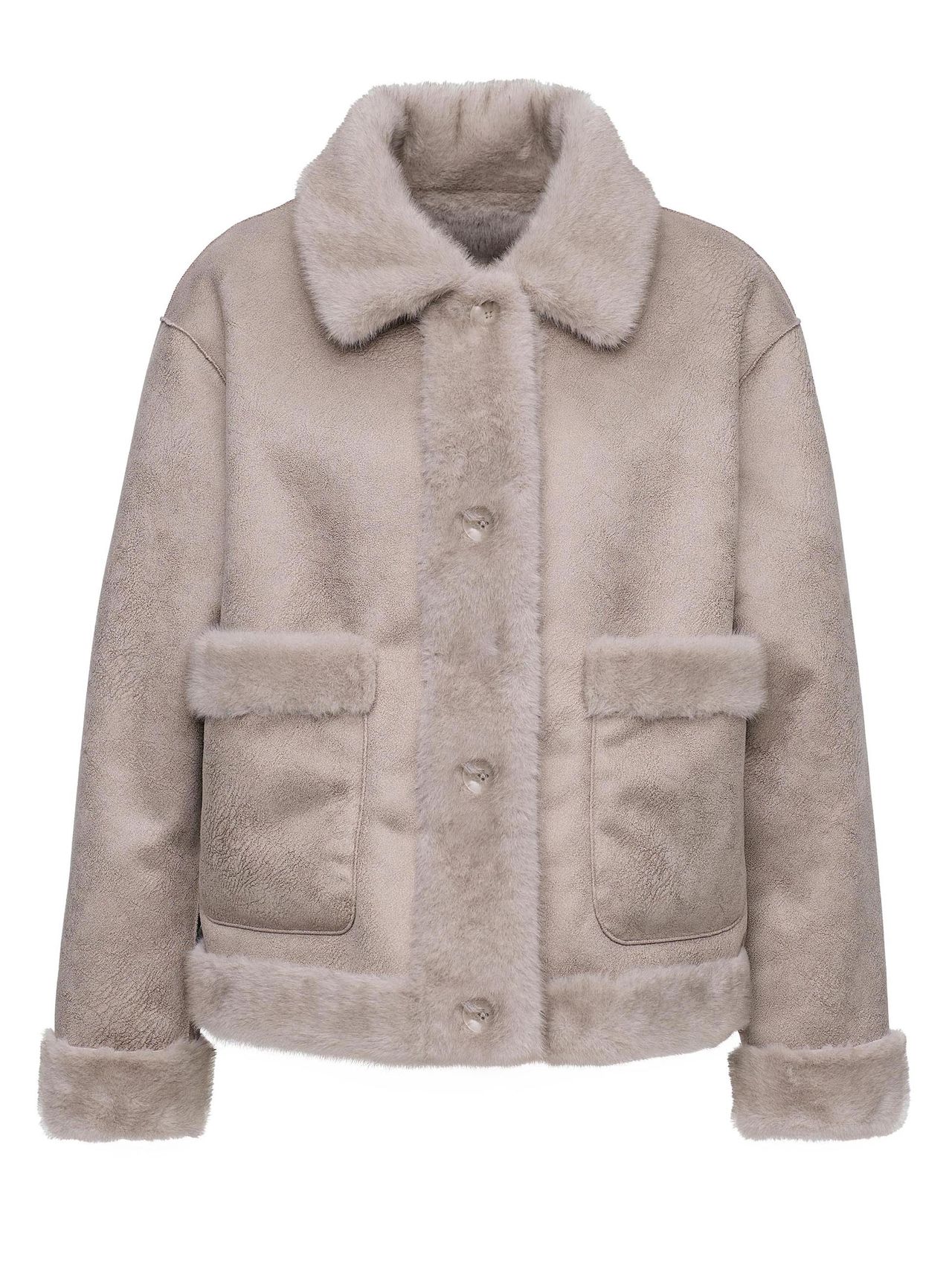 Kunstpelzjacke