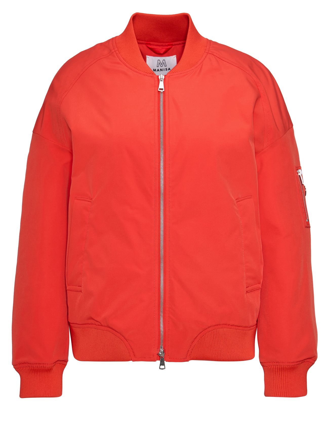 Blouson Strickbündchen wattier