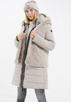 Steppmantel mit Webpelzweste