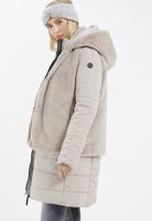 Steppmantel mit Webpelzweste