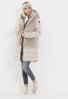 Steppmantel mit Webpelzweste