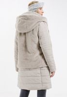 Steppmantel mit Webpelzweste