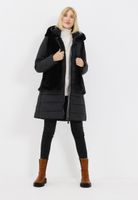 Steppmantel mit Webpelzweste