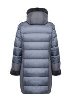 Kunstpelz-Steppmantel