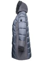 Kunstpelz-Steppmantel